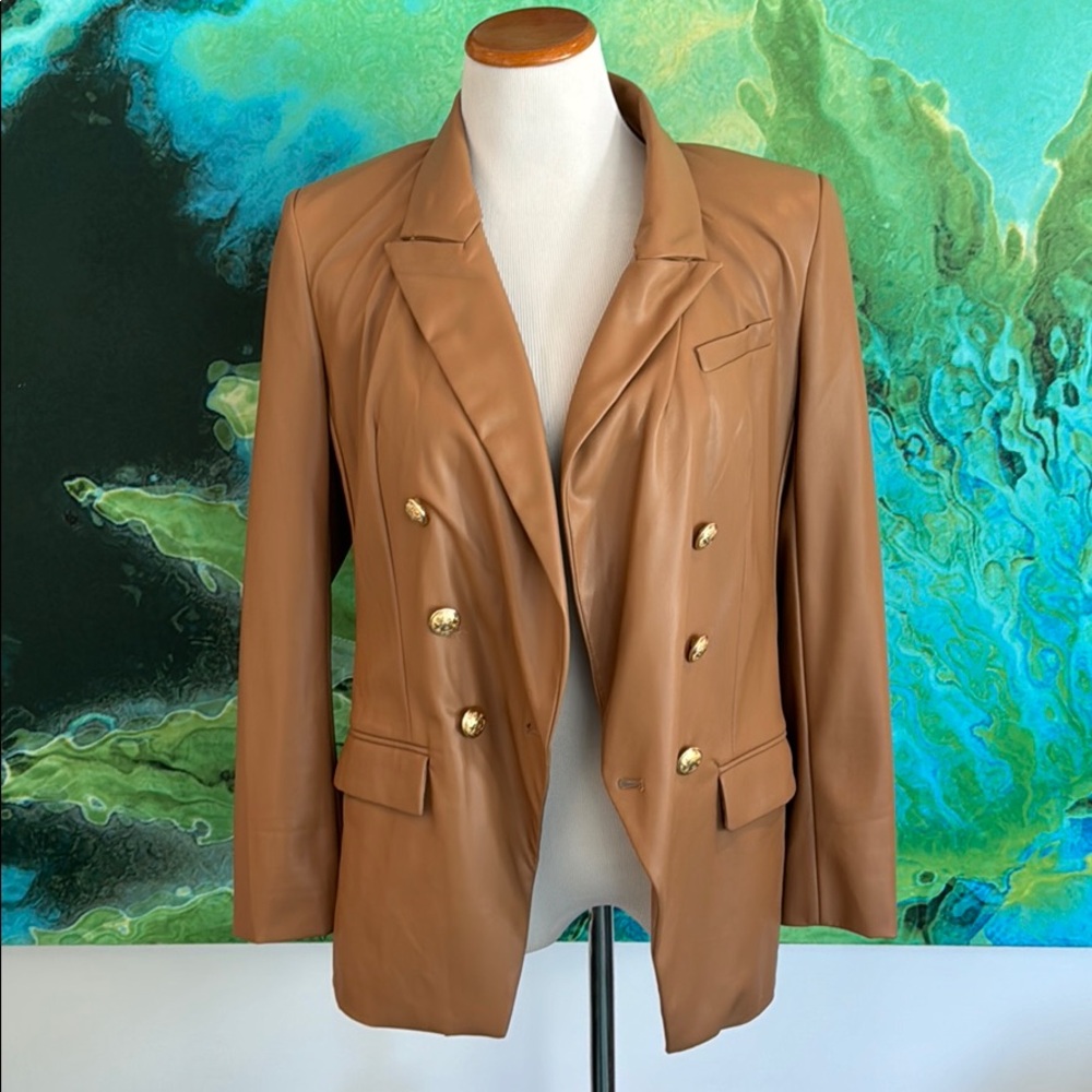 Buttery soft EXPRESS Vegan Leather Blazer